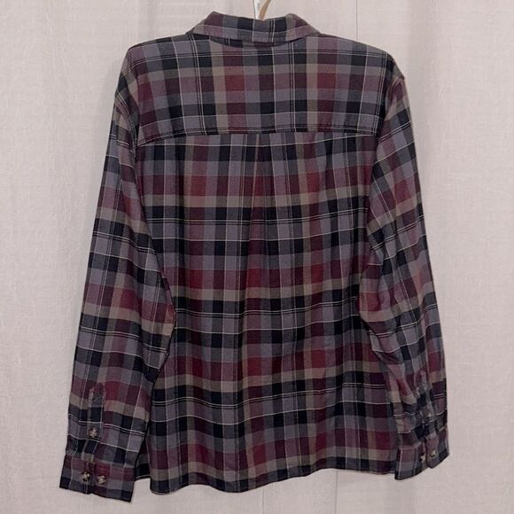 carhartt 2X Rugged Flex Loose Fit Midweight Flannel Long-Sleeve Plaid Shirt - Picture 4 of 15